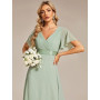 Ever-Pretty Robe de soirée en Double V-col et Manches Courtes EP09890