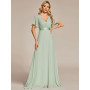 Ever-Pretty Robe de soirée en Double V-col et Manches Courtes EP09890