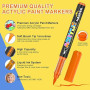 Lyuvie 240 Couleurs Feutre Acrylique, Acrylic Paint Brush Marker à Peinture à Base D'eau, Marqueur Peinture Acrylique pour Pierr