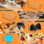 Moule Silicone Air Fryer pour Ninja Foodi FlexDrawer 10.4 L AF500EU, 24 Pièces Silicone Accessoires Air Fryer pour Friteuse, AF5