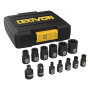 LEXIVON Douille Torx Femelle set de13 | Douilles profilés E Torx, Externe Douilles étoile Taille E4, E5, E6, E7, E8 E10, E12, E1