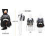 Sac à outils 66 poches, sac à dos robuste pour électriciens, construction, hommes