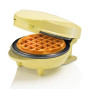 Bestron Mini gaufrier pour gaufres classiques, Petit gaufrier avec revêtement anti-adhésif, pour les anniversaires d'enfants, le