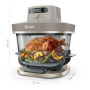 Ninja CRISPi PRO XL, Friteuse sans huile en verre, 5 modes de cuisson prédéfinis, avec contenants en verre CleanCrisp de 5,7 l e