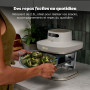 Ninja CRISPi PRO XL, Friteuse sans huile en verre, 5 modes de cuisson prédéfinis, avec contenants en verre CleanCrisp de 5,7 l e