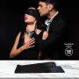 Surus Equipment Menottes réglables en simili cuir, accessoire élégant pour l'intimité et la complicité, doux, durables et sûres