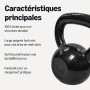 Amazon Basics Kettlebell - Poids d'Entraînement en Fonte avec Poignée Large Texturée - Finition Peinte - Noir