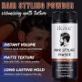 2 Pièces Poudre Capillaire Homme, Poudre Coiffante Texturisante Volume Instantané - Poudre de Texture Mate pour Homme et Femme,