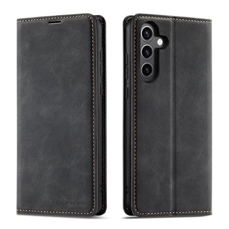 QLTYPRI Etui pour Samsung Galaxy A35 5G, Housse en Cuir Premium PU Portefeuille Conque, [Fentes pour Cartes] [Fermoir Magnétique
