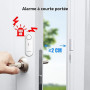 TECKNET Alarme Porte et Fenêtre sans Fil, Alarme et Carillon 2 en 1, Contrôle du Volume à 3 Niveaux, Systeme Alarmes Maison, Ala