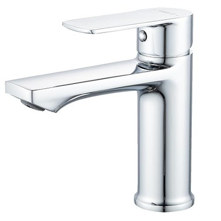 BELZ Mitigeur Lavabo Salle de Bain– Robinet Monocommande, Économie d’Eau et d’Énergie, avec Bec Hauteur 96 mm, Installation Faci