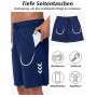 kuzwufs Short De Sport Homme Lot De 3 Séchage Rapide Course d'Entraînement Court Pantalon Fitness Gym Short avec Poches