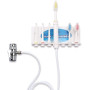 Nettoyage Dentaire à Jet d’Eau Se Connecte au Robinet avec 3 Buses et 3 Brosses Hydropulseurs et Irrigateurs Portable sans Piles