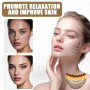 GNALIA Brosse Lymphatique Visage 1 Pièce + Boîte, Massage Contour Menton Mâchoire Marron, Petite Taille Drainage Lymphatique