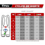 FDX Cuissard à Bretelles pour Homme, Cuissard de Cyclisme rembourré 3D avec Bretelles en Mesh, Poche zippée et Bandes antidérapa