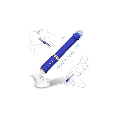 Gode Vibromasseurs Machine à Stimulation Sex Toýs Femme Mains Libres pour Adultes 10 Mode de Poussée Vibration Convient à du Po