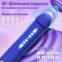Gode Vibromasseurs Machine à Stimulation Sex Toýs Femme Mains Libres pour Adultes 10 Mode de Poussée Vibration Convient à du Po