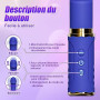 Gode Vibromasseurs Machine à Stimulation Sex Toýs Femme Mains Libres pour Adultes 10 Mode de Poussée Vibration Convient à du Po