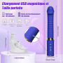Gode Vibromasseurs Machine à Stimulation Sex Toýs Femme Mains Libres pour Adultes 10 Mode de Poussée Vibration Convient à du Po