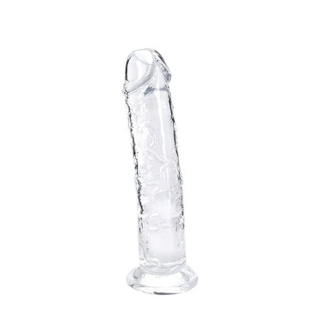 Gode realiste de 18 cm pour femme, souple et adapté aux débutants. Doté d'une gode ventouse, idéal pour femmes et couples. Jouet