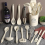 Omtofo 13 Pièces Set Ustensile Cuisine Silicone, sans BPA, Antiadhésive Anti-Rayures Cuisine Accessoires, Passe au lave-vaissell