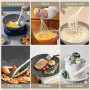 Omtofo 13 Pièces Set Ustensile Cuisine Silicone, sans BPA, Antiadhésive Anti-Rayures Cuisine Accessoires, Passe au lave-vaissell