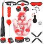 Qoosea Kits de Bondage 13 Pièces SM Sex Toys Erotiques Set Adultes Toy Parfait pour Couple Ensemble de Jouets Sexuels Érotiques