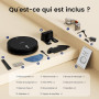 VersLife L6 Robot Aspirateur Laveur, 2 en 1 Aspirateur Robot Laveur, 4000Pa, 120 Min d'Autonomie, Alexa/WiFi/APP/Télécommande, R