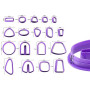 WERIGONI 18PCS moules à biscuits en argile polymère Moules à biscuits en forme d'argile polymère pour découper des formes unique