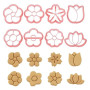 HOBBIESAY 8 pièce Moules à Boucles D'Oreilles en Argile Polymère Tampons en Argile à Fleurs Mini Marguerites Outils en Polymère
