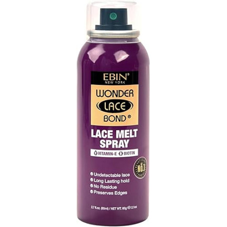 EBIN NEW YORK Wonder Lace Bond Lace Melt Vitamin E + Biotin 80 ml Finition naturelle avec soin capillaire nourrissant