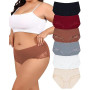 Levao Culotte Grande Taille Slip Femme 1XL-4XL Confort Culotte Femme Coton Dentelle sous-vêtements Shorties Doux 44-55 Lot de 6