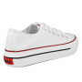 PAYMA - Baskets en Toile pour Femme, Bas Haut, Sneakers Canvas Tennis Chaussures Casuel de Sport. Platform Style. Semelle Simple