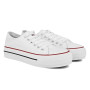 PAYMA - Baskets en Toile pour Femme, Bas Haut, Sneakers Canvas Tennis Chaussures Casuel de Sport. Platform Style. Semelle Simple