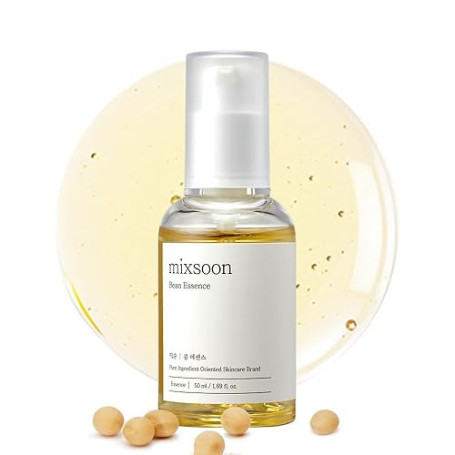 Mixsoon Essence aux graines de soja 50ml | Sérum naturel au soja fermenté hydratant et nourissant | Non testé sur les animaux