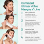 PLANTIFIQUE Double Menton Masque Visage V-Line 5 Ceintures Gaine Femme et Homme Idée Cadeau Hydrate et Rafraîchit Définissez l’A