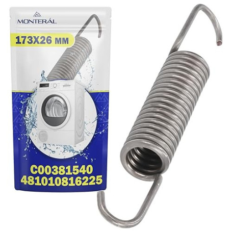 1 Pièce Ressort Machine a Laver avec Code Original C00381540 C00375027 pour Indesit Lave Linge 481010816225 481010730044 pour Wh