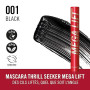 Rimmel Thrill Seeker Mega Lift Mascara, Noir, Mascara Liftant, Sans Bavure, Sans paquets, Sans transfert, Formule Vegan, 10 ml