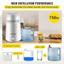 BuoQua Distillateur d'eau 750 W,Distillateur d'acier inox 4 L,Distillateur d'eau pour les laboratoires/les hôpitaux/les clinique