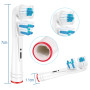 Brossettes de Rechange Dual Clean Compatible avec Oral B – Têtes de Brosse à Dents de Rechange les Brosses à Dents Électriques, 