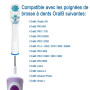 Brossettes de Rechange Dual Clean Compatible avec Oral B – Têtes de Brosse à Dents de Rechange les Brosses à Dents Électriques, 