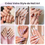 Lot de 20 Limes a Ongles 100 180 Grain, Lime à Ongles Double Face pour Ongles en Gel et Acrylique, Kit de Lima Ongle Réutilisabl