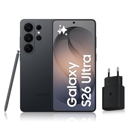 Samsung Galaxy S26 Ultra, Smartphone Android 5G avec Galaxy AI, 256 Go, Chargeur Secteur Rapide 25W Inclus, Smartphone déverroui
