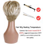 Creamily Perruques blondes courtes pour femme, coupe Pixie avec frange, cheveux synthétiques naturels lisses, perruque courte po
