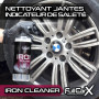 FULLCARX Iron Cleaner 750ml Nettoyant Jantes Voiture Décontaminant Ferreux PH Neutre Sans Acide, Nettoyage Sans Frottement, Pour