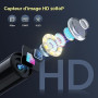QIMIC Caméra Endoscopique, 1080P HD Endoscope avec Zoom 2X, IP67 Camera Inspection Canalisation à Étanche IPS de 2,4 Pouces, Câb