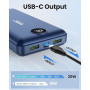 Batterie Externe 27000mAh, 22,5W Power Bank PD20W USB-C Charge Rapide Chargeur Portable pour Smartphone