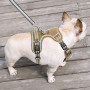 HEELE Harnais Chien, Harnais Anti Traction Réfléchissant Harnais pour Moyen Grand Chien avec Poignée Rembourrée, 1 Boucle sur la