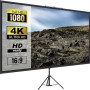VEVOR Écran de Projection avec Trépied 90" 228,6 cm Toile de Projecteur avec Trépied 16:9 Écran de Projection avec Pied Zone d'i