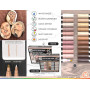 TOOLI-ART Pro Color Series Lot de 22 marqueurs de peinture acrylique, moyens, 3 mm, pour roche, verre, tasses, bois, métal, plas